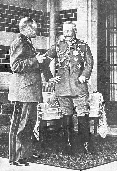 'L'Allemagne Abattue; Le grand responsible; Guillaume II, au mois de juin 1918... 1918. Creator: Unknown