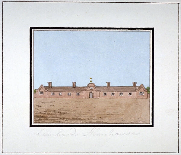 The Lambarde Almshouses, Greenwich Park, London, c1790