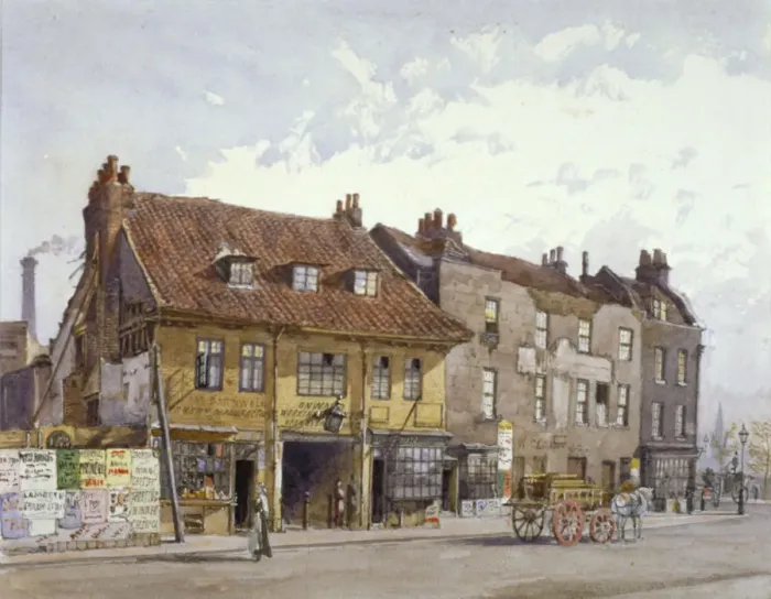 Framed Print : Lambeth Bridge Road, Lambeth, London, c1874. Artist: John Crowther Framed Print : Lambeth Bridge Road, Lambeth, London, c1874. Artist: John Crowther