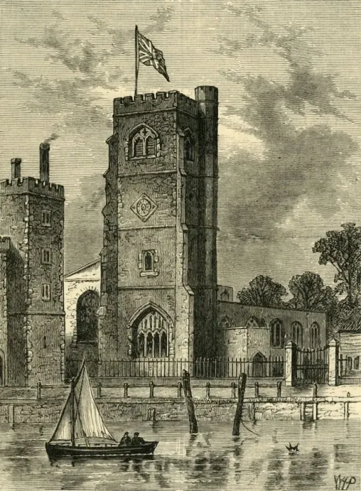 Framed Print : Lambeth Church (1825), (c1878). Creator: Unknown Framed Print : Lambeth Church (1825), (c1878). Creator: Unknown