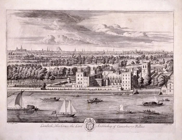 Framed Print : Lambeth Palace, London, 1697. Artist: Johannes Kip Framed Print : Lambeth Palace, London, 1697. Artist: Johannes Kip