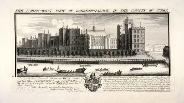 Framed Print : Lambeth Palace, London, 1745. Artist: Pierre-Charles Canot Framed Print : Lambeth Palace, London, 1745. Artist: Pierre-Charles Canot