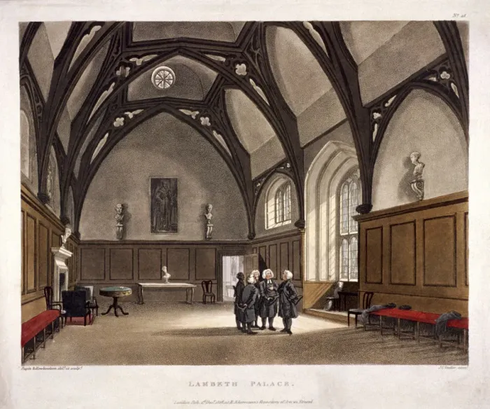 Framed Print : Lambeth Palace, London, 1808. Artist: Augustus Charles Pugin Framed Print : Lambeth Palace, London, 1808. Artist: Augustus Charles Pugin
