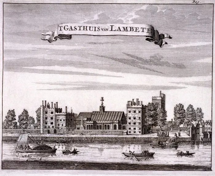 Framed Print : Lambeth Palace, London, c1680 Framed Print : Lambeth Palace, London, c1680