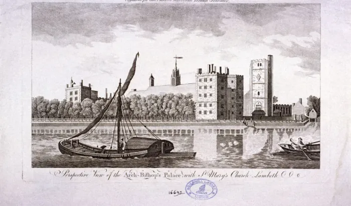 Framed Print : Lambeth Palace, London, c1770 Framed Print : Lambeth Palace, London, c1770