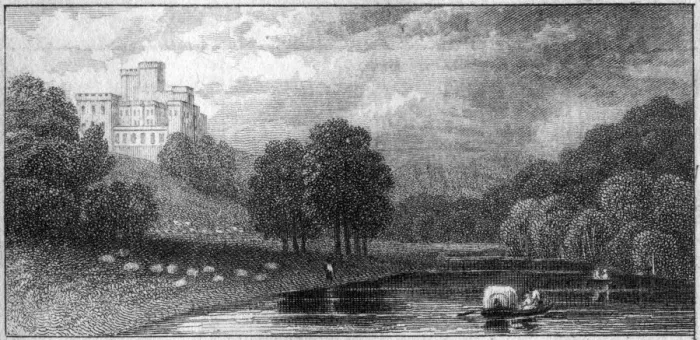 Framed Print : Lambton Castle, County Durham, 19th century Framed Print : Lambton Castle, County Durham, 19th century