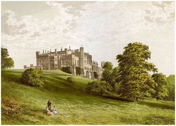 Lambton Castle, County Durham, home of the Earl of Durham, c1880