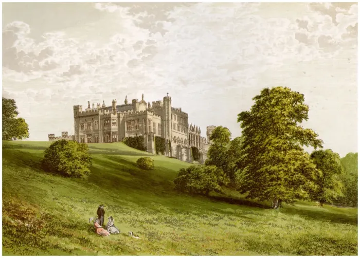 Framed Print : Lambton Castle, County Durham, home of the Earl of Durham, c1880
