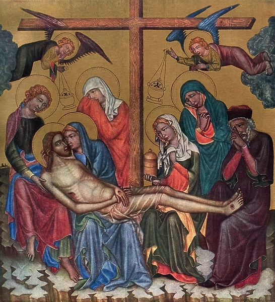 Lament for Christ, c1350 (1955). Artist: Master of the Vyssi Brod Altar
