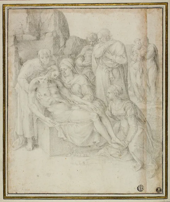 Framed Print : Lamentation, 1540 / 68. Creator: Giulio Clovio Framed Print : Lamentation, 1540 / 68. Creator: Giulio Clovio