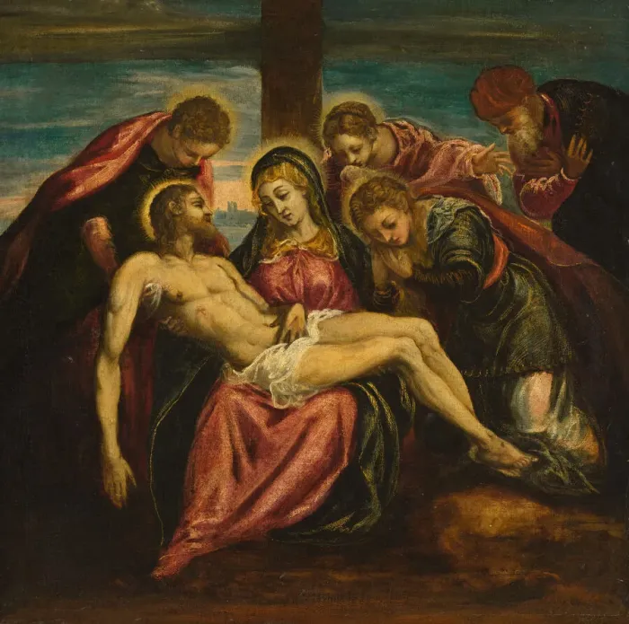 Framed Print : Lamentation, 1580s. Creator: Anon
