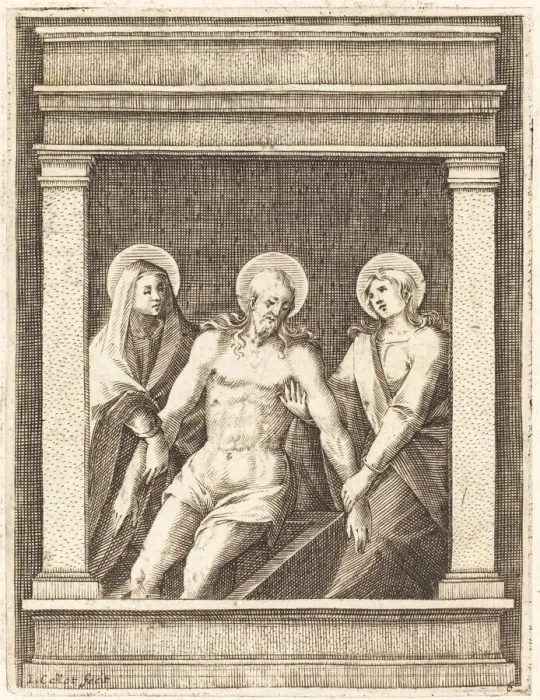 Framed Print : Lamentation, 1608 / 1611. Creator: Jacques Callot Framed Print : Lamentation, 1608 / 1611. Creator: Jacques Callot