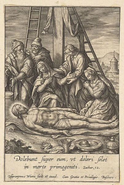 The Lamentation, before 1619. Creator: Hieronymous Wierix