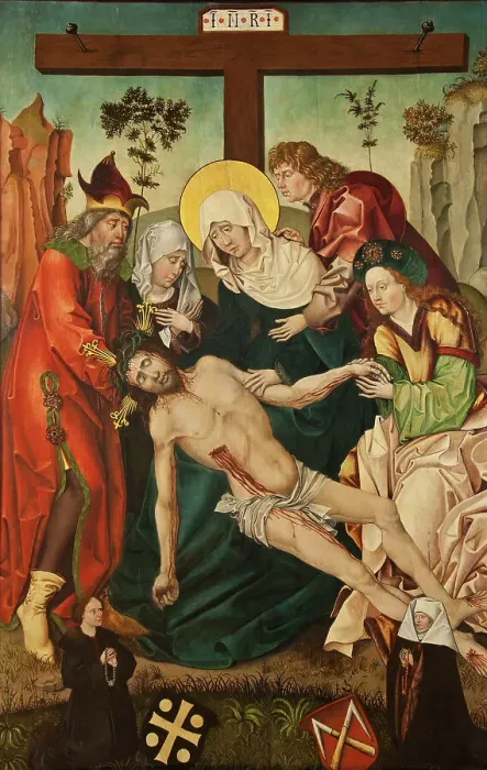 Framed Print : The Lamentation, 16th century. Creator: Unknown Framed Print : The Lamentation, 16th century. Creator: Unknown