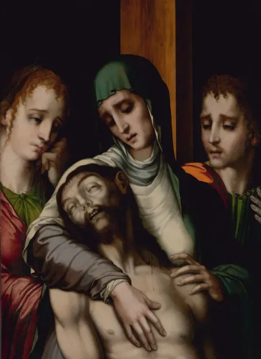 Framed Print : The Lamentation, ca. 1560. Creator: Luis de Morales Framed Print : The Lamentation, ca. 1560. Creator: Luis de Morales