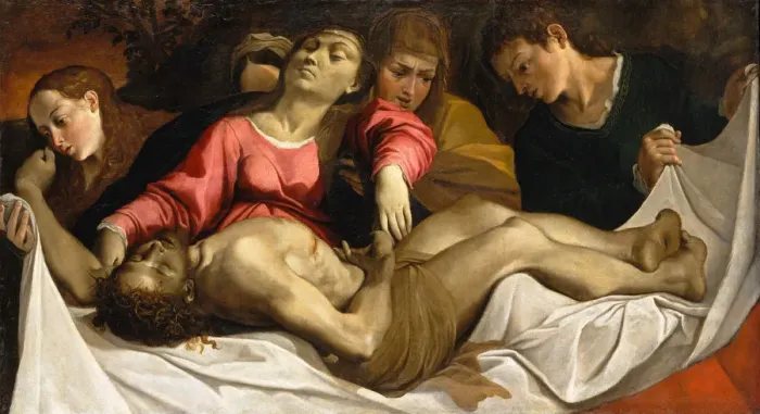 Framed Print : The Lamentation, ca. 1582. Creator: Lodovico Carracci Framed Print : The Lamentation, ca. 1582. Creator: Lodovico Carracci