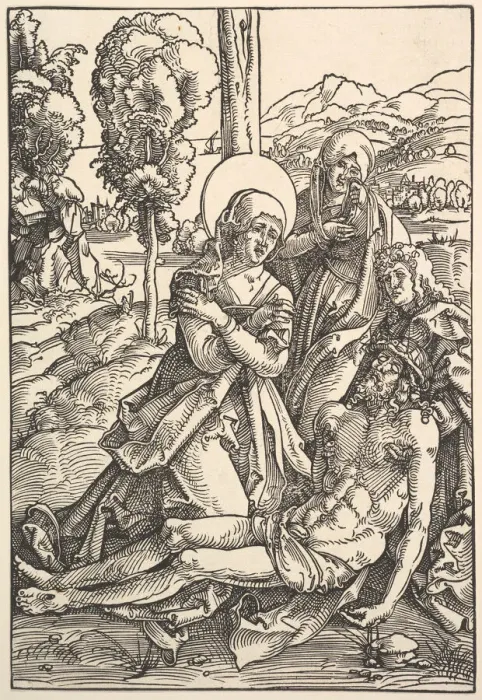 Framed Print : Lamentation for Christ, 1510. Creator: Hans Baldung Framed Print : Lamentation for Christ, 1510. Creator: Hans Baldung