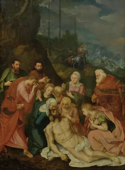 Framed Print : The Lamentation over Christ, 1553. Creator: Key; Willem Adriaensz (1516-1568) Framed Print : The Lamentation over Christ, 1553. Creator: Key; Willem Adriaensz (1516-1568)