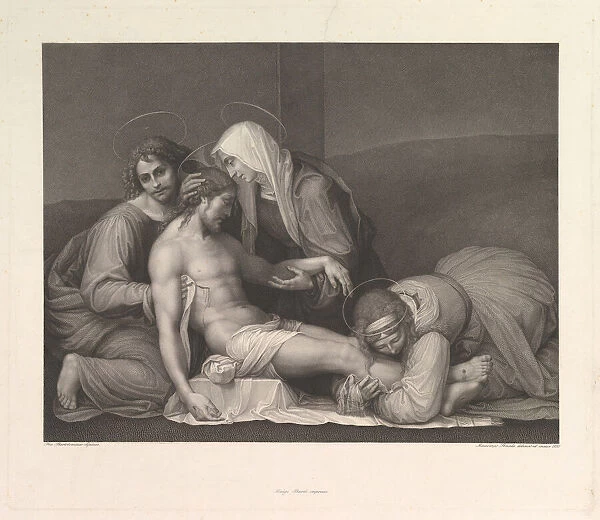 The Lamentation of Christ, 1841. Creator: Franz Anton Erich Moritz Steinla