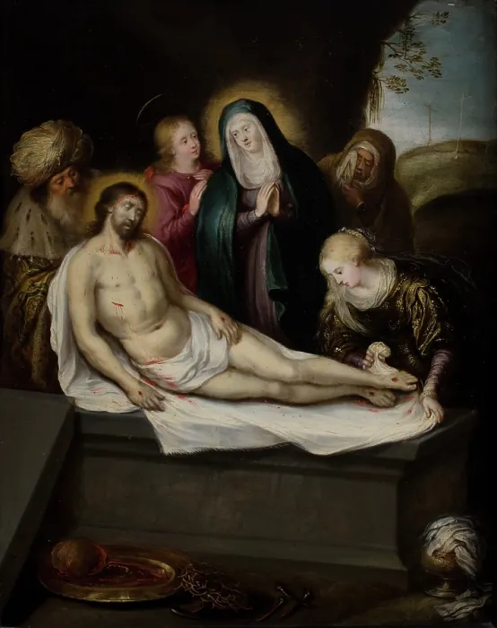 Framed Print : Lamentation of Christ, 1st half of 17th century. Creator: Frans Francken II Framed Print : Lamentation of Christ, 1st half of 17th century. Creator: Frans Francken II