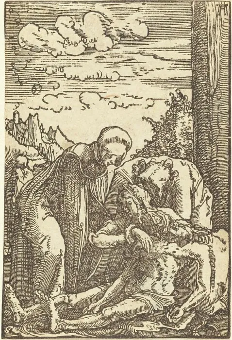 Framed Print : The Lamentation of Christ, c. 1513. Creator: Albrecht Altdorfer Framed Print : The Lamentation of Christ, c. 1513. Creator: Albrecht Altdorfer