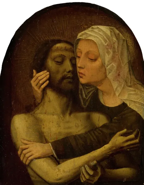 Framed Print : The Lamentation of Christ. Creator: Unknown Framed Print : The Lamentation of Christ. Creator: Unknown