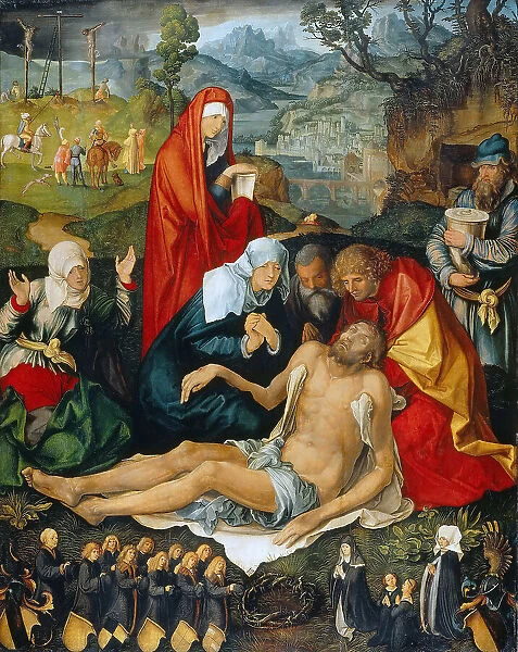 The Lamentation of Christ. Epitaph-Painting of the Nuremberg Holzschuher Family, ca 1499. Creator: Dürer, Albrecht (1471-1528)
