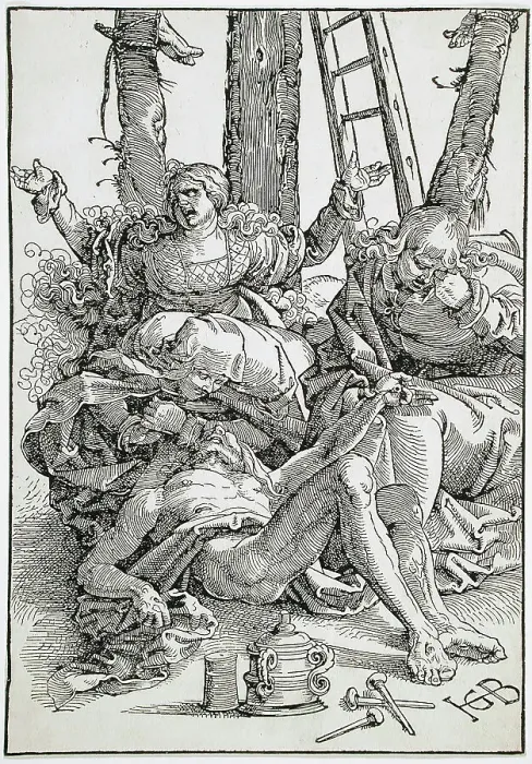 Framed Print : The Lamentation, between circa 1515 and circa 1517. Creator: Hans Baldung Framed Print : The Lamentation, between circa 1515 and circa 1517. Creator: Hans Baldung