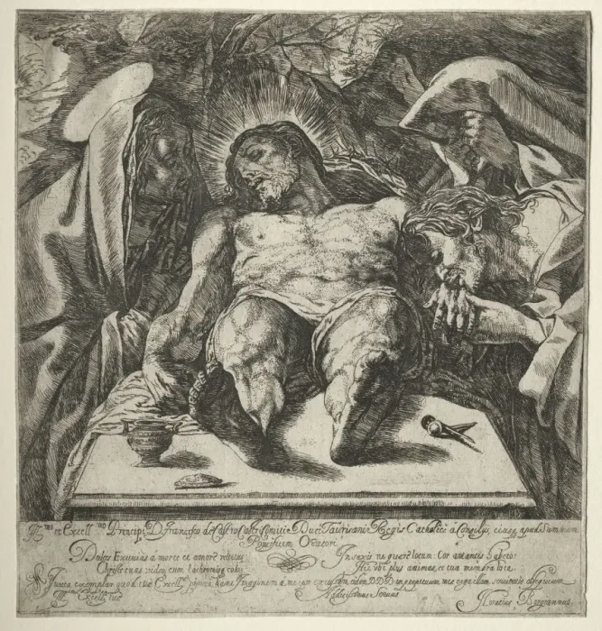 Framed Print : The Lamentation. Creator: Orazio Borgiani (Italian, 1578(?)-1616) Framed Print : The Lamentation. Creator: Orazio Borgiani (Italian, 1578(?)-1616)