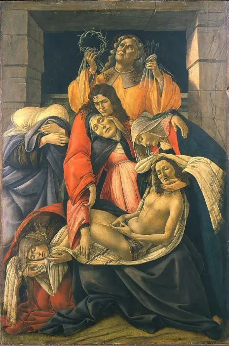 Framed Print : The Lamentation over the Dead Christ, 1495-1500. Artist: Botticelli, Sandro (1445-1510) Framed Print : The Lamentation over the Dead Christ, 1495-1500. Artist: Botticelli, Sandro (1445-1510)