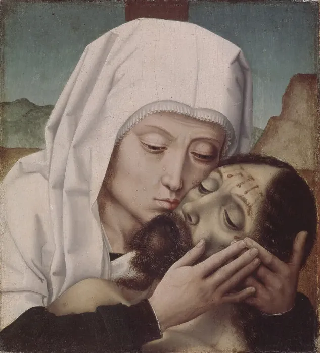 Framed Print : The Lamentation over the Dead Christ. Artist: David, Gerard (ca. 1460-1523) Framed Print : The Lamentation over the Dead Christ. Artist: David, Gerard (ca. 1460-1523)