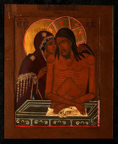 The Lamentation over the Dead Christ, End of 19th cen Artist: Russian icon