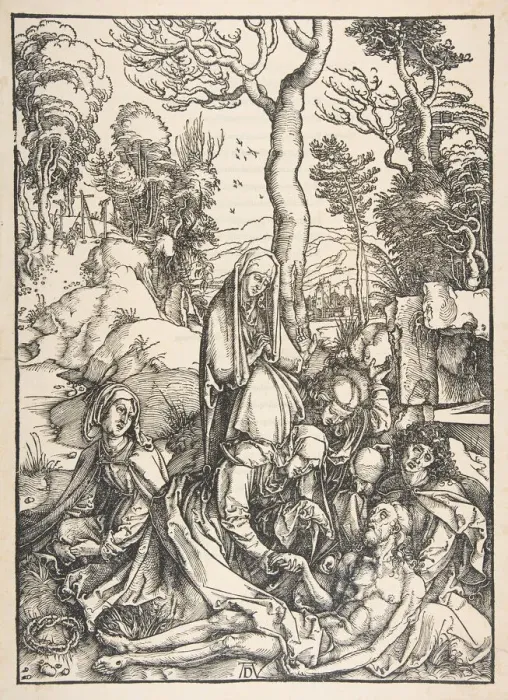 Framed Print : The Lamentation, from The Large Passion. n. d. Creator: Albrecht Durer Framed Print : The Lamentation, from The Large Passion. n. d. Creator: Albrecht Durer