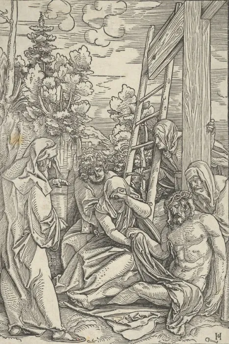 Framed Print : The Lamentation, from The Life of Christ, ca. 1511-12. Creator Framed Print : The Lamentation, from The Life of Christ, ca. 1511-12. Creator