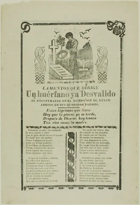 Framed Print : Laments of a Helpless Orphan, n.d. Creator: Manuel Manilla