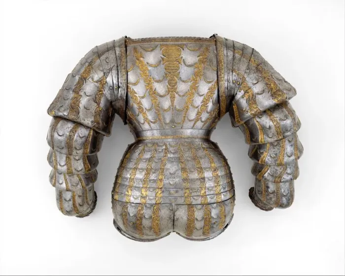 Framed Print : Top Lames of Vambraces (Arm Defenses) from a Costume armour, German, Augsburg, ca. 1525 Framed Print : Top Lames of Vambraces (Arm Defenses) from a Costume armour, German, Augsburg, ca. 1525