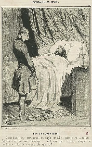 L'ami d'un grand homme, 19th century. Creator: Honore Daumier