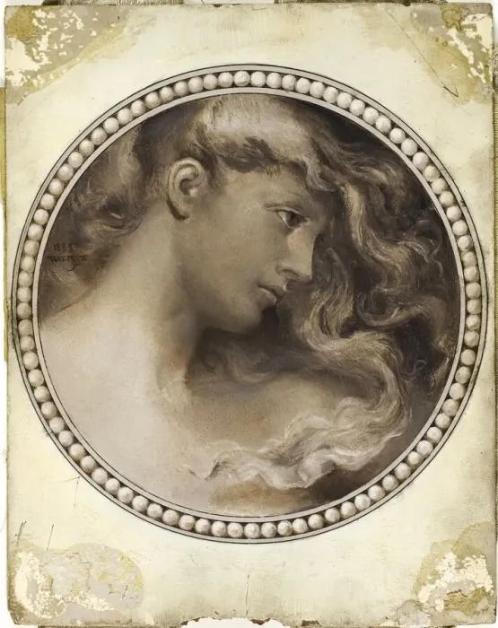 Framed Print : Lamia, 1885. Creator: Will H. Low Framed Print : Lamia, 1885. Creator: Will H. Low