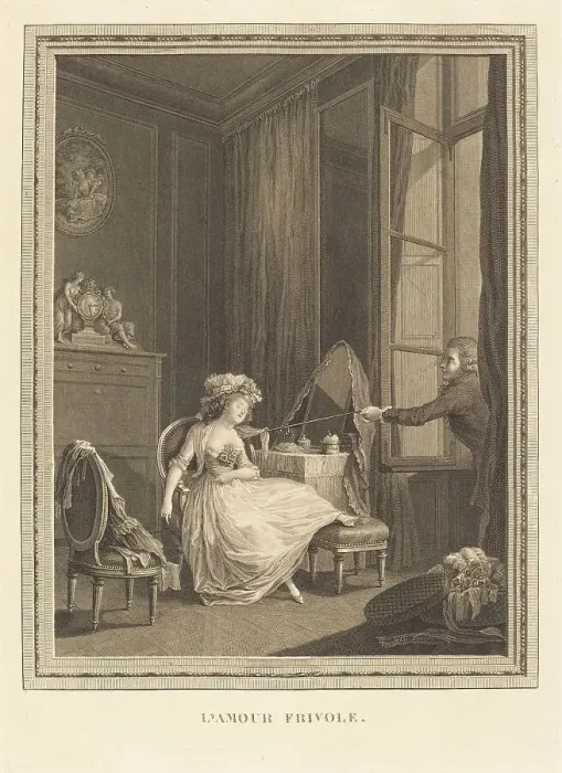 Framed Print : L'amour frivole. Creator: Jacques Firmin Beauvarlet Framed Print : L'amour frivole. Creator: Jacques Firmin Beauvarlet