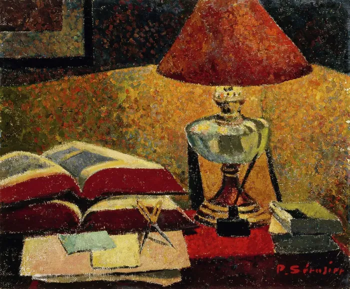 Framed Print : Under the Lamp, 1906. Creator: Paul Serusier Framed Print : Under the Lamp, 1906. Creator: Paul Serusier