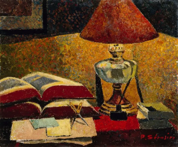 Framed Print : Under the Lamp, 1906. Creator: Serusier, Paul (1864-1927) Framed Print : Under the Lamp, 1906. Creator: Serusier, Paul (1864-1927)