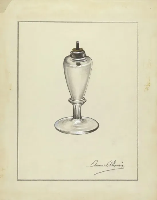 Framed Print : Lamp, 1935 / 1942. Creator: Anna Aloisi Framed Print : Lamp, 1935 / 1942. Creator: Anna Aloisi
