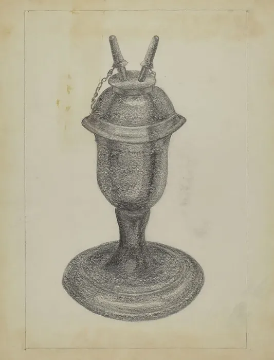 Framed Print : Lamp, 1935 / 1942. Creator: Carl Weiss Framed Print : Lamp, 1935 / 1942. Creator: Carl Weiss