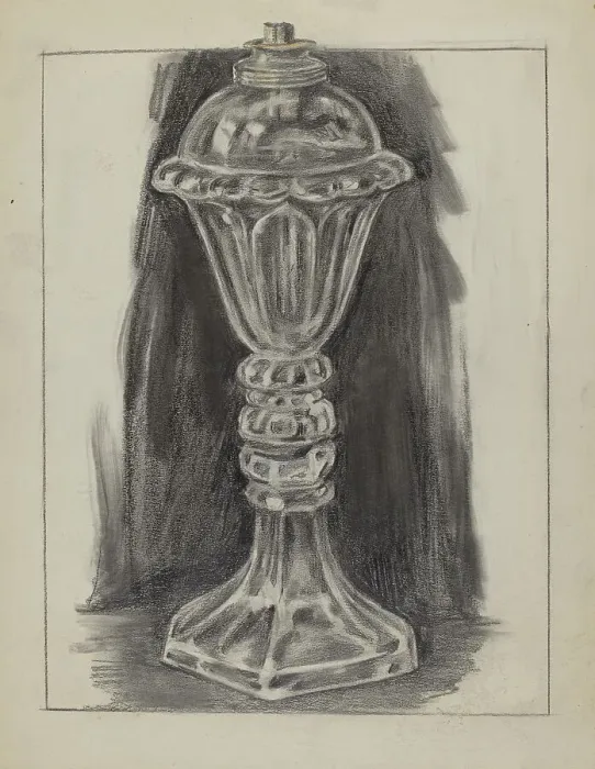 Framed Print : Lamp, 1935 / 1942. Creator: Gilbert Sackerman Framed Print : Lamp, 1935 / 1942. Creator: Gilbert Sackerman