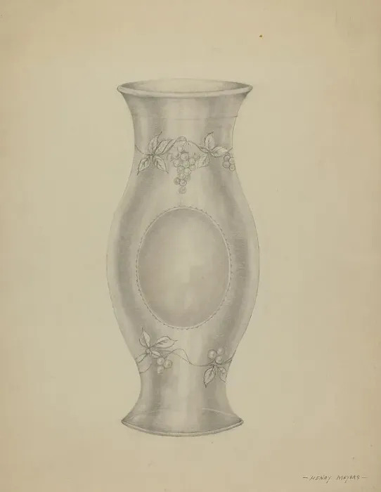 Framed Print : Lamp, 1935 / 1942. Creator: Henry Meyers Framed Print : Lamp, 1935 / 1942. Creator: Henry Meyers