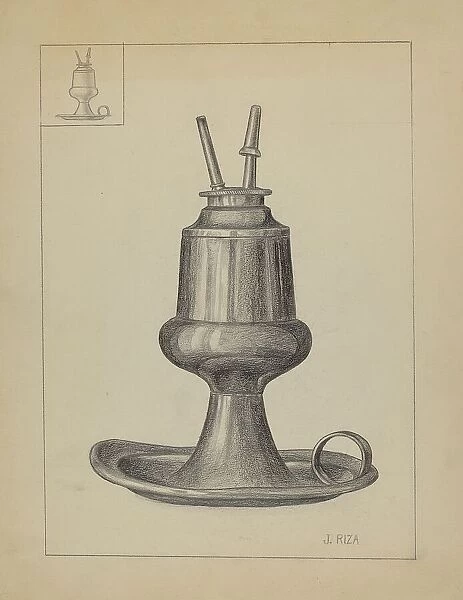 Lamp, 1935 / 1942. Creator: Janet Riza