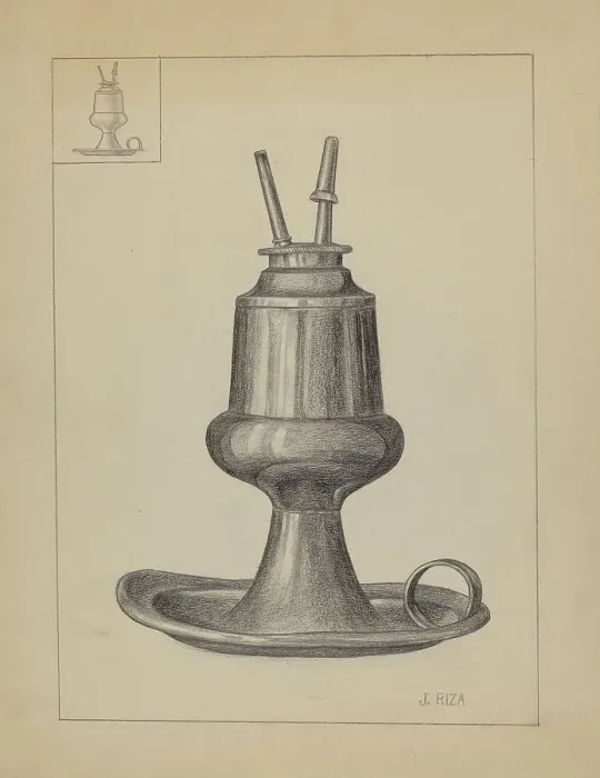 Framed Print : Lamp, 1935 / 1942. Creator: Janet Riza Framed Print : Lamp, 1935 / 1942. Creator: Janet Riza