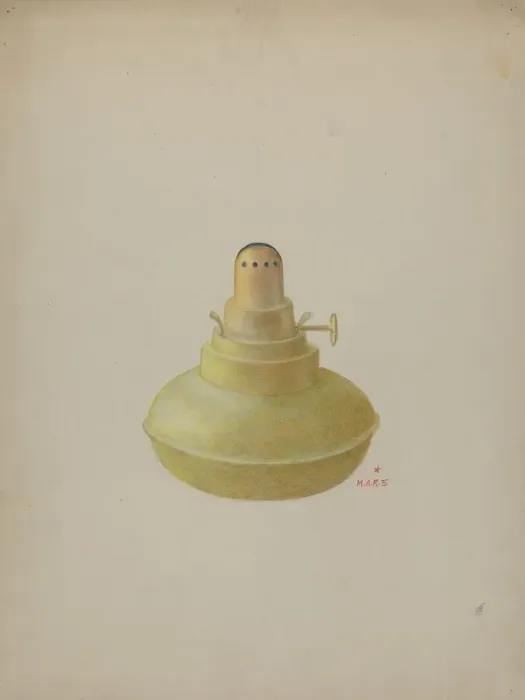 Framed Print : Lamp, 1935 / 1942. Creator: Margaret Stottlemeyer Framed Print : Lamp, 1935 / 1942. Creator: Margaret Stottlemeyer