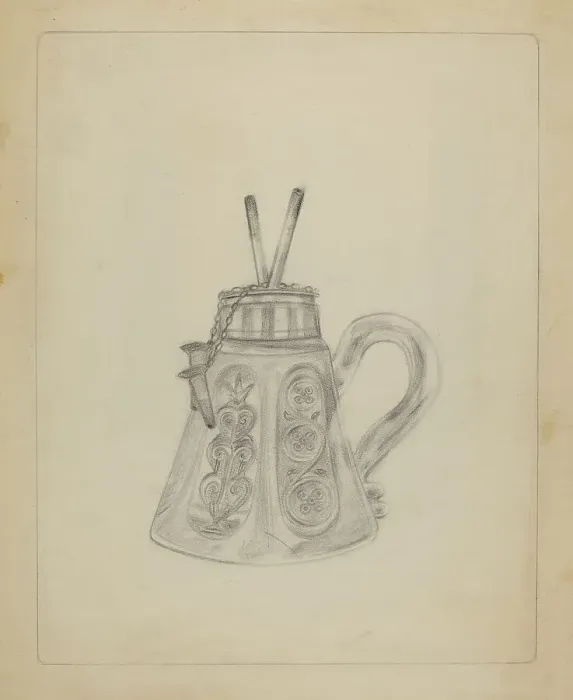 Framed Print : Lamp, 1935 / 1942. Creator: Unknown Framed Print : Lamp, 1935 / 1942. Creator: Unknown