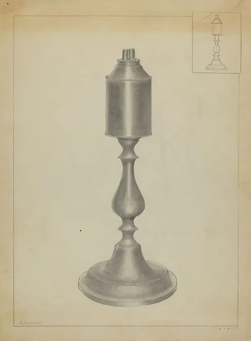 Framed Print : Lamp, 1935 / 1942. Creators: Salvatore Borrazzo, Sara Garfinkel Framed Print : Lamp, 1935 / 1942. Creators: Salvatore Borrazzo, Sara Garfinkel